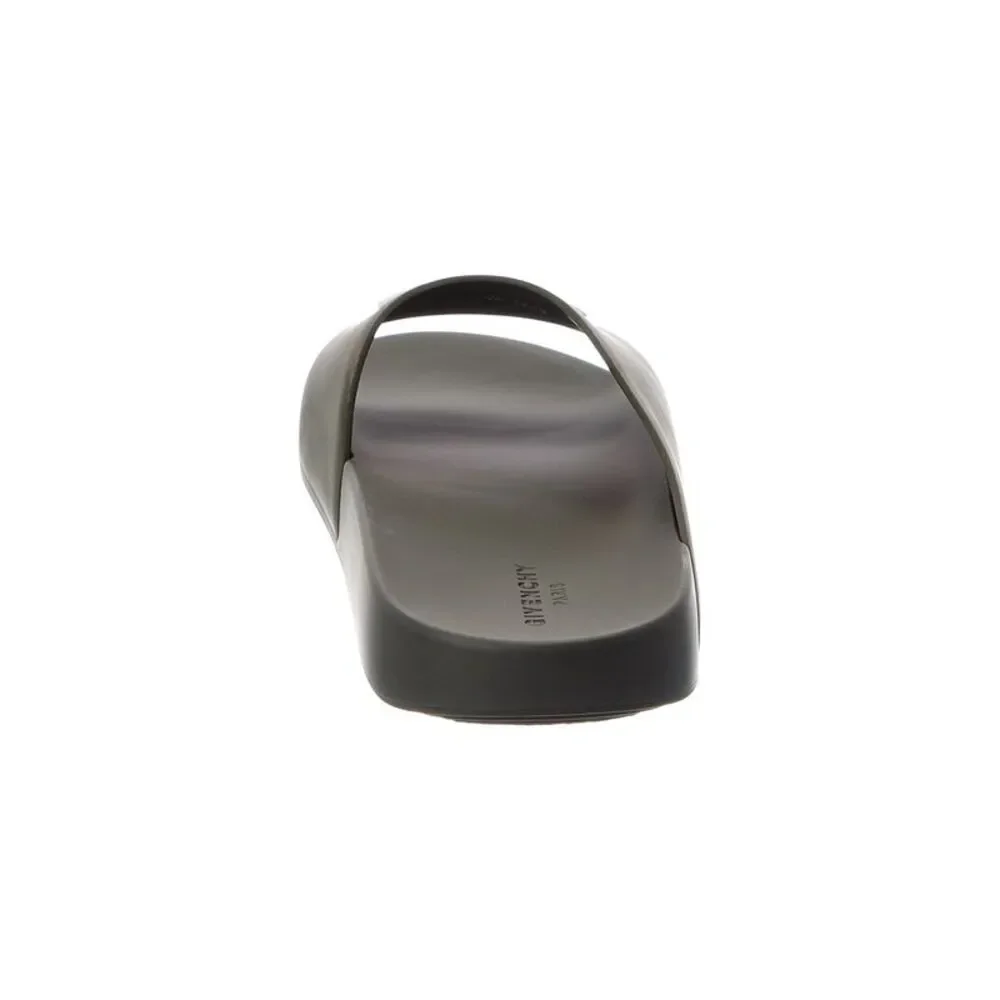 Givenchy Label Rubber Slide, Green